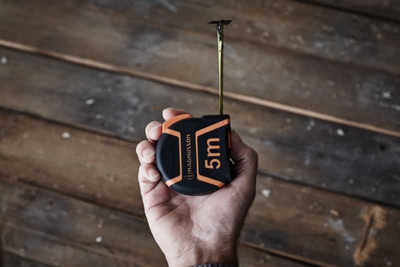 Magnusson 5 m sammenrulleligt målebånd