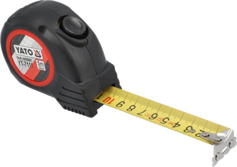 Yato sammenrulleligt målebånd 5 m x 25 mm
