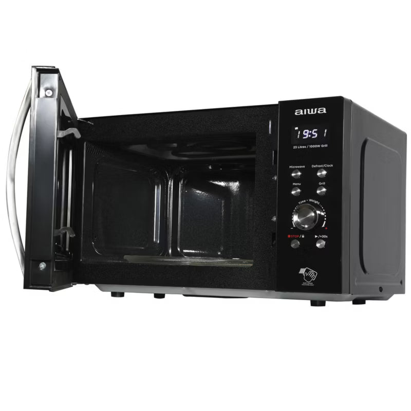 Mikrobølgeovn MW-230DG/BK 23 Liter Sort med Grill