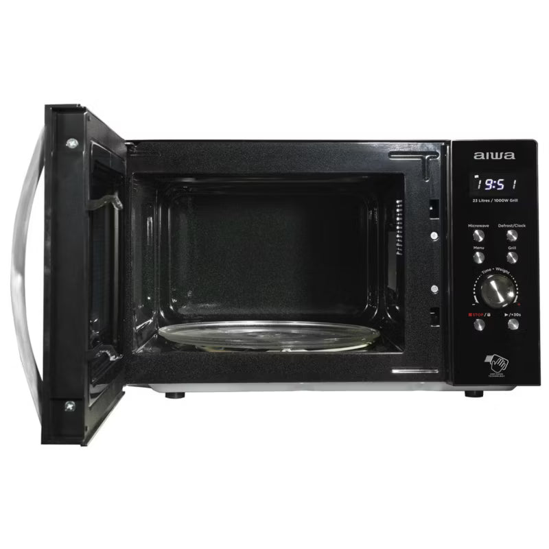 Mikrobølgeovn MW-230DG/BK 23 Liter Sort med Grill