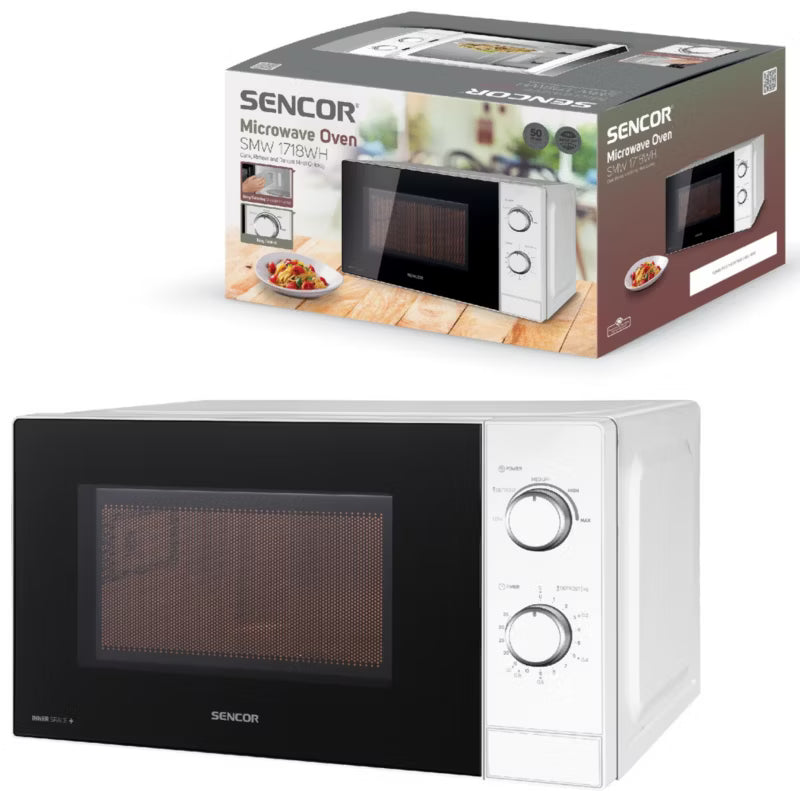 Mikrobølgeovn SMW 1718WH 20 Liter 700W Hvid