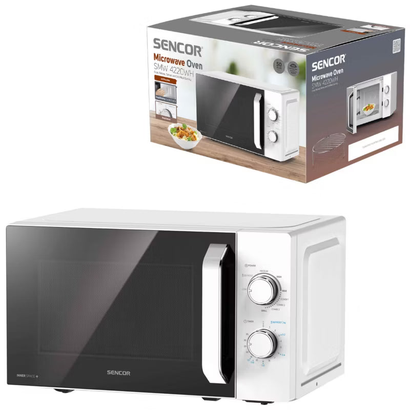 Mikrobølgeovn SMW 4220WH 20L 700W Hvid