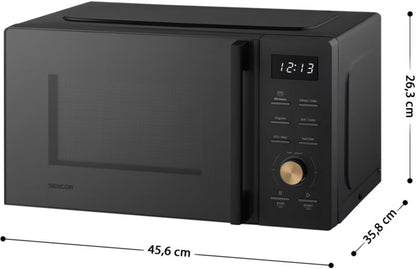 Mikrobølgeovn SMW 5520BK 20 Liter Sort med Grill