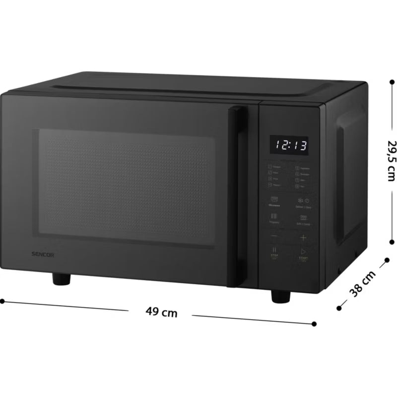 Mikrobølgeovn SMW 7123BK 23 Liter 800W Sort