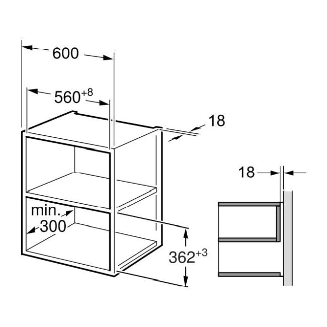 Indbygningsmikroovn Amica AMMB20E3SGB X-Type