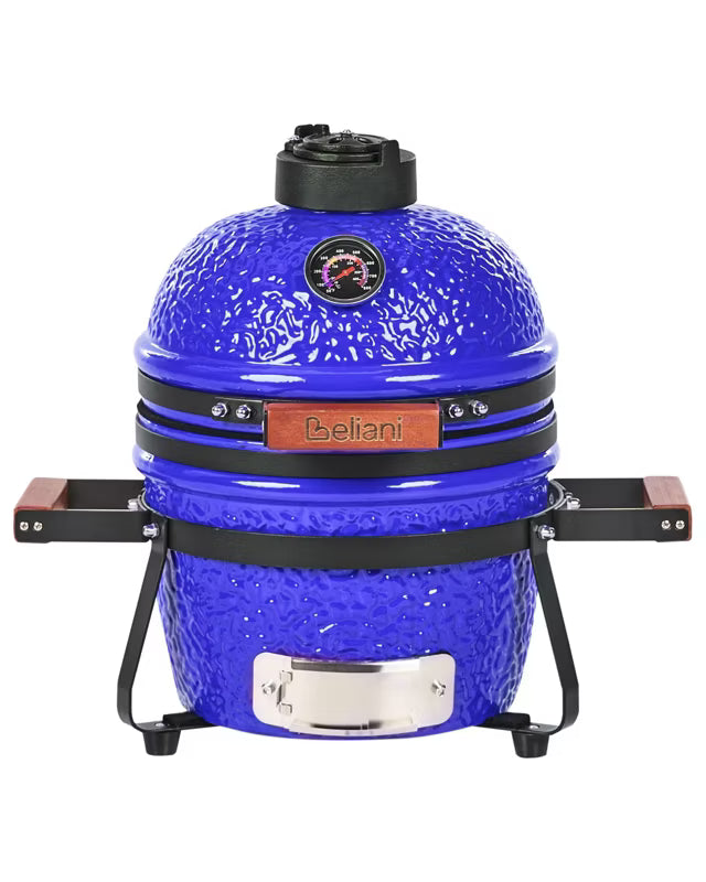 Mini Kamado Kulgrill 54x35x48 cm Blå Keramik