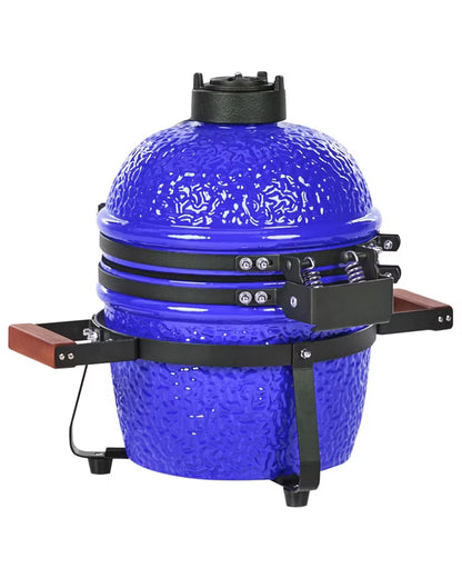 Mini Kamado Kulgrill 54x35x48 cm Blå Keramik
