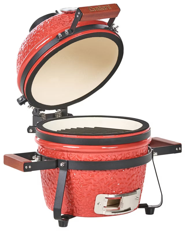 Mini Kamado Kulgrill 54x35x48 cm Keramisk Rød