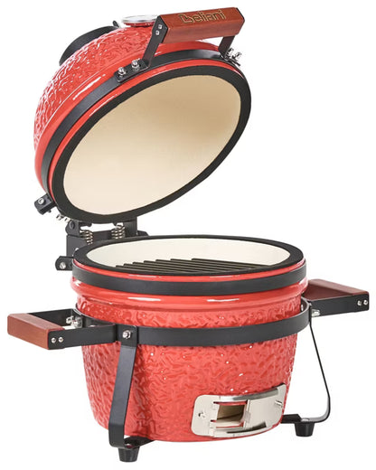 Mini Kamado Kulgrill 54x35x48 cm Keramisk Rød