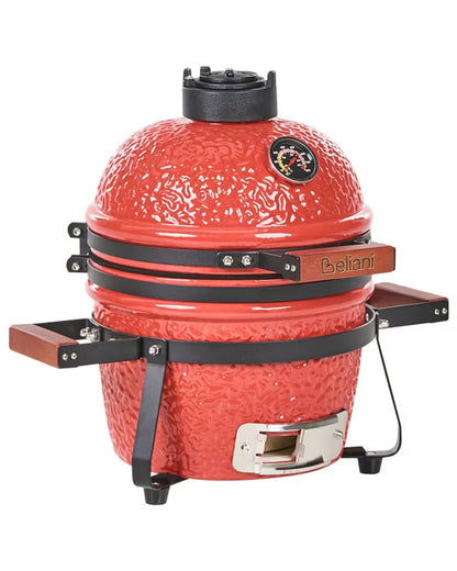 Mini Kamado Kulgrill 54x35x48 cm Keramisk Rød