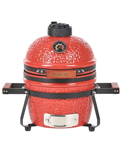 Mini Kamado Kulgrill 54x35x48 cm Keramisk Rød