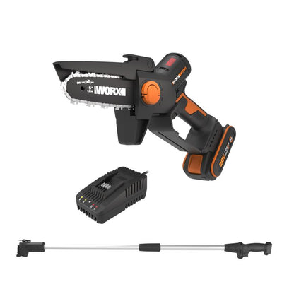 Mini akku-kædesav med forlængerstang Worx WG325E.1 20V