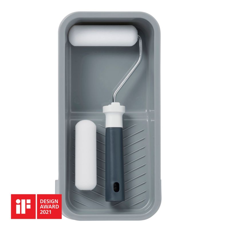 GoodHome mini-malersæt med bakke, 4 dele