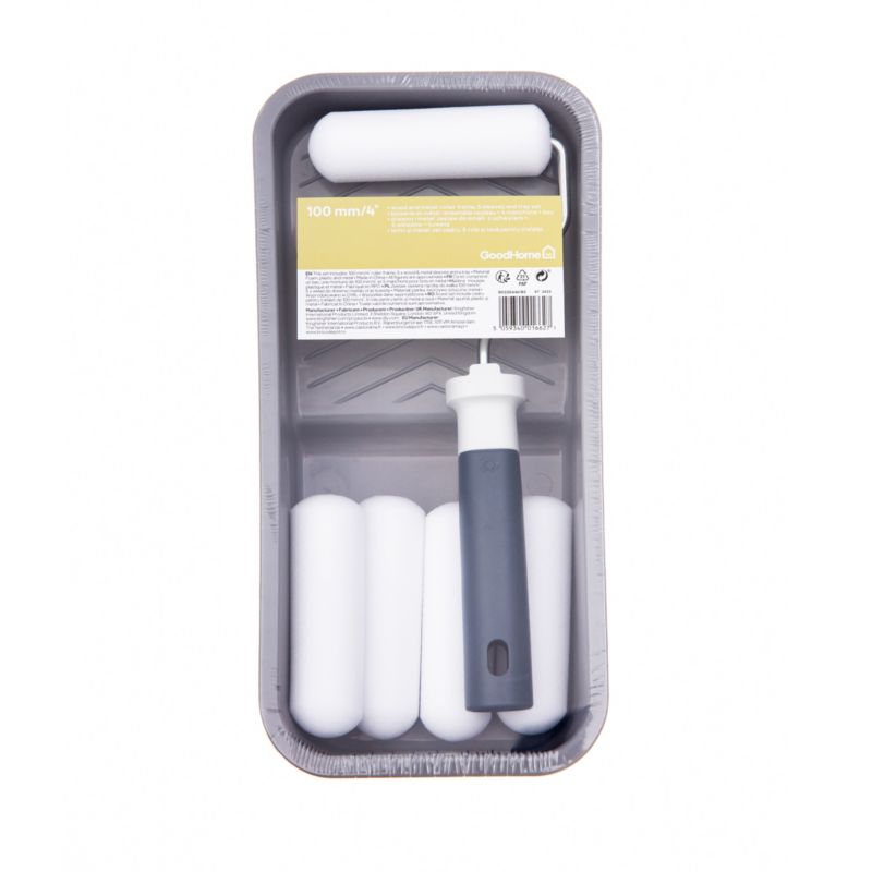 Mini malersæt GoodHome med bakke, 7 dele