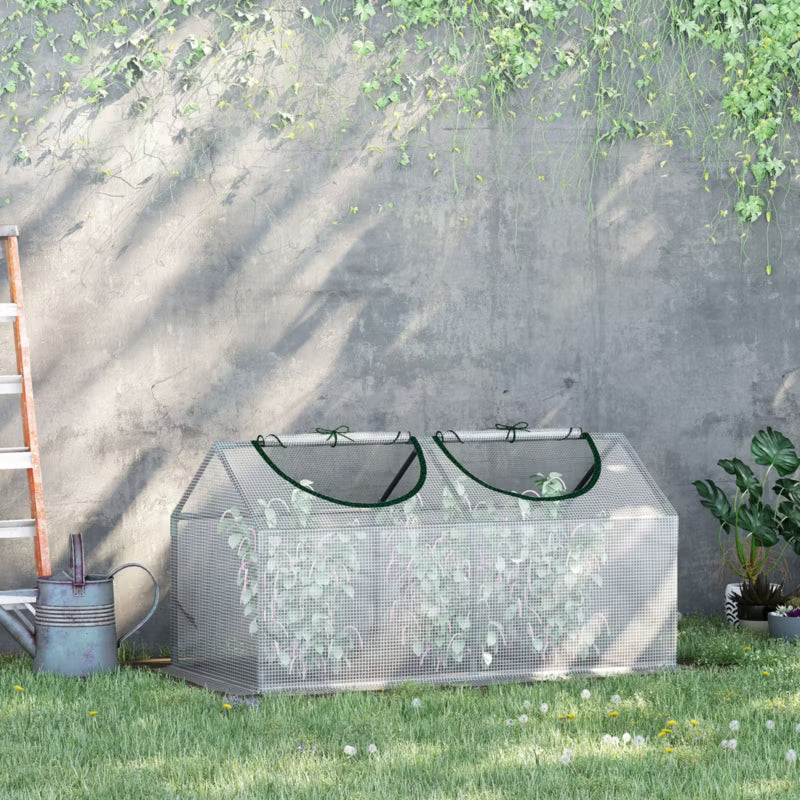 Minidrivhus 119x60x60 cm Hvid