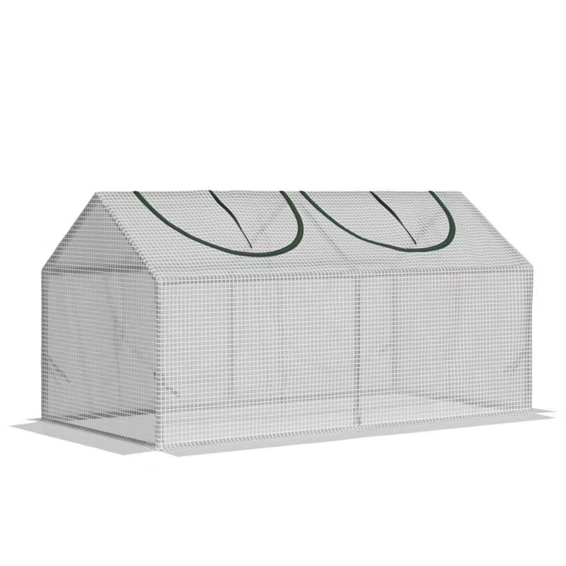 Minidrivhus 119x60x60 cm Hvid