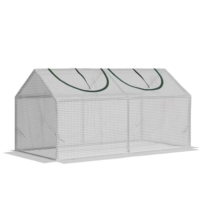 Minidrivhus 119x60x60 cm Hvid
