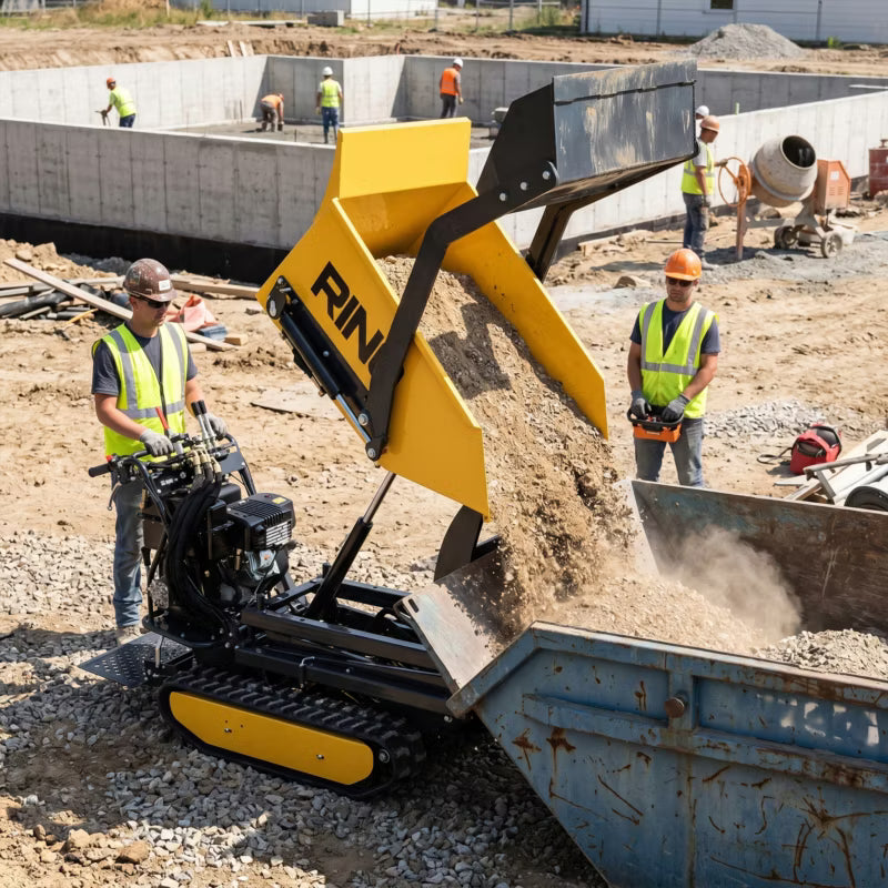 Minidumper med Bælter 450 kg Hydraulisk Tip XGCART-450P