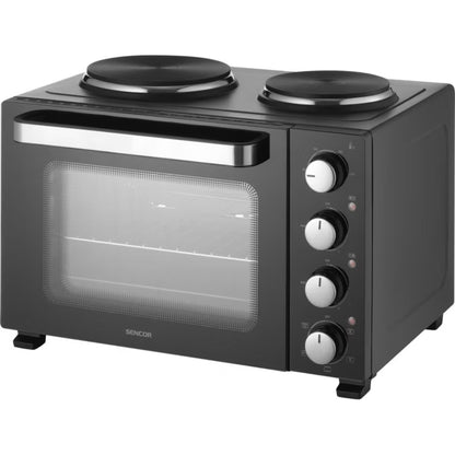 Miniovn SEO 2800BK 28 Liter Sort med Kogeplader