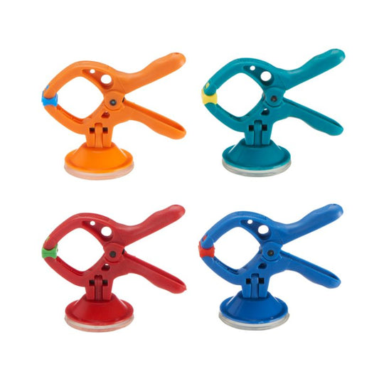 Mini-springklemmer microfix 20 mm med sugekop, 4 stk. wolfcraft 3663000