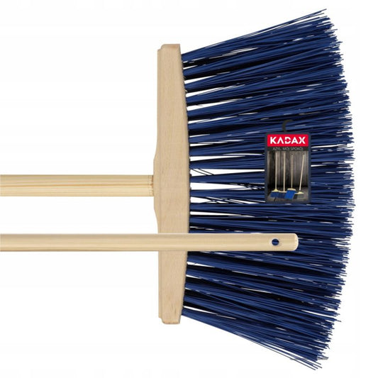KADAX Gadefejebakke 25 cm med Skaft – Kost til Effektiv Udendørs Fejning
