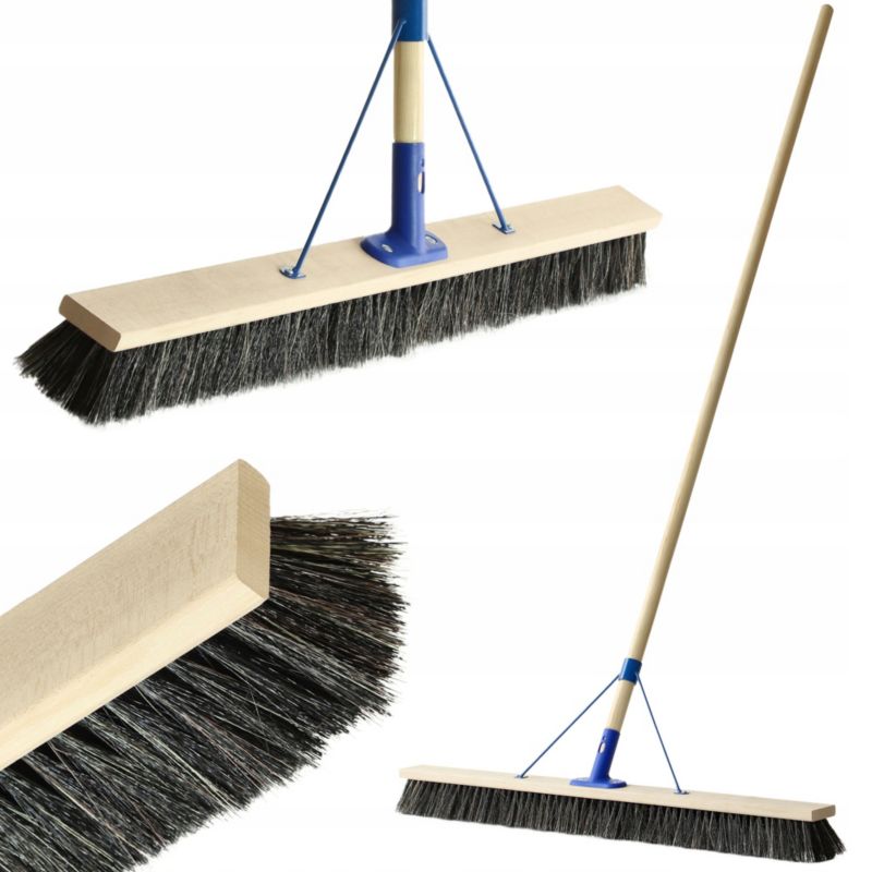 Kadax gadefejebørste med kost og 100 cm skaft