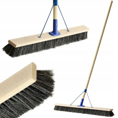Kadax gadefejebørste med kost og 100 cm skaft