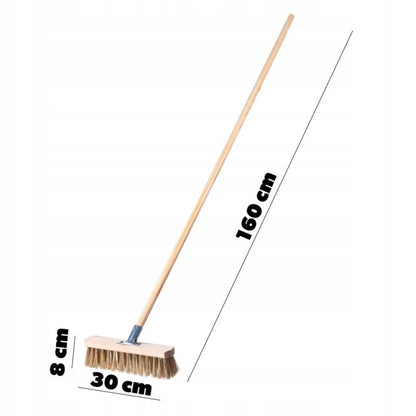 KADAX Gadefejebørste med kosteskaft, 30 cm