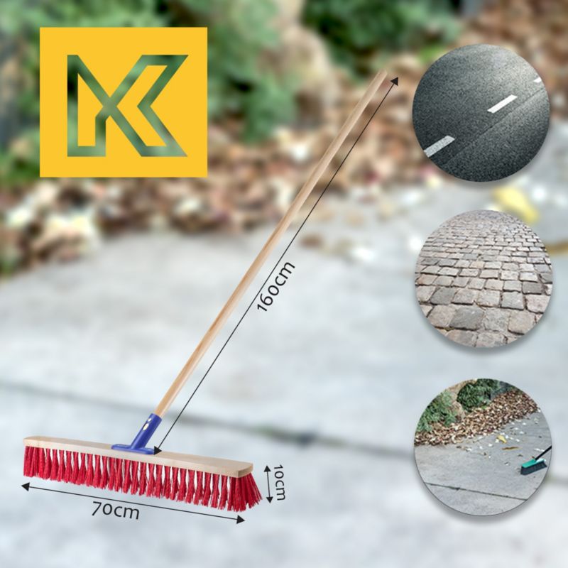 KADAX gadefejebørste med nylonbørster 70 cm