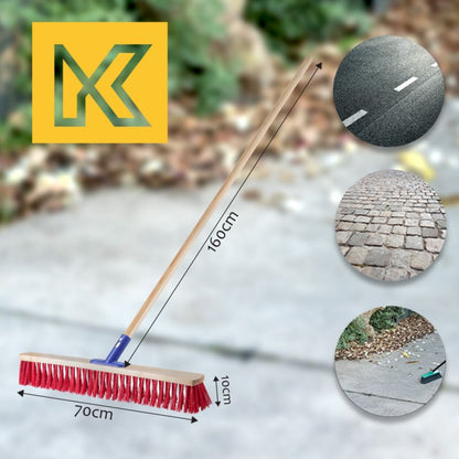 KADAX gadefejebørste med nylonbørster 70 cm
