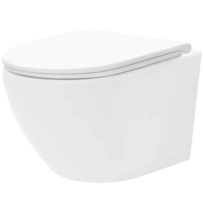 Væghængt Toilet Carlo Mini Tornado Pro Uden Kravel Hvid 37x36,5x37 cm