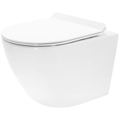Væghængt Toilet Keramisk Carter Rimless Hvid 37x32,5x32,5 cm