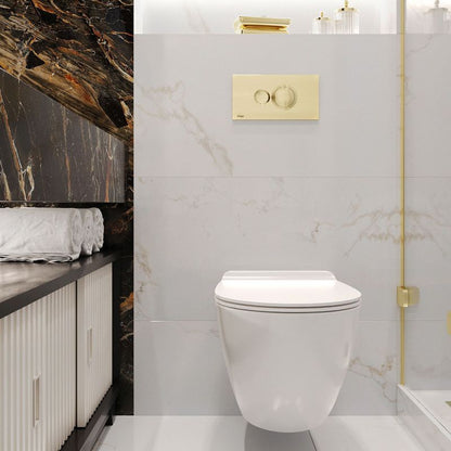 Væghængt Toilet Keramisk Carter Rimless Hvid 37x32,5x32,5 cm