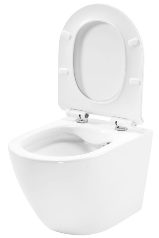 Væghængt Toilet Keramisk Carter Rimless Hvid 37x32,5x32,5 cm