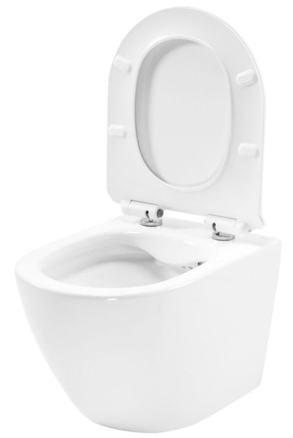 Væghængt Toilet Keramisk Carter Rimless Hvid 37x32,5x32,5 cm