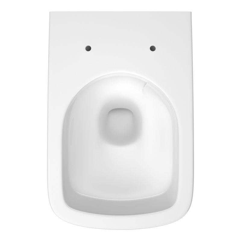 Væghængt Toilet City Pro Square Vortex Hvid 35,5x35,5x52 cm