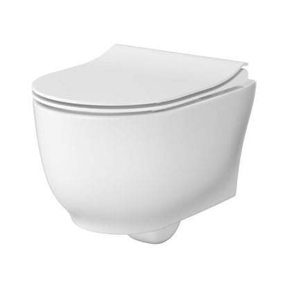 Væghængt Toilet Luna Uden Bræt Hvid Blank 49,5 cm 5901771133896