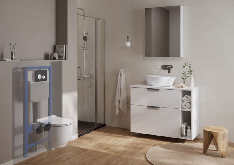 Væghængt Toilet Luna Uden Bræt Hvid Blank 49,5 cm 5901771133896