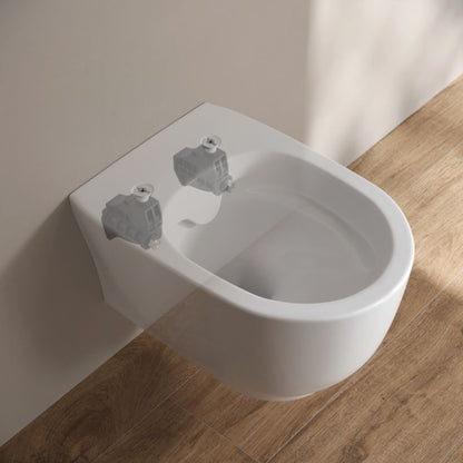 Væghængt Toilet Luna Uden Bræt Hvid Blank 49,5 cm 5901771133896