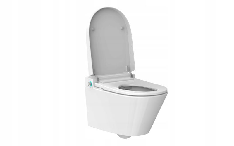 Intelligent Væghængt Toilet Hvid med Sæde 59,2 cm