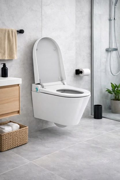 Intelligent Væghængt Toilet Hvid med Sæde 59,2 cm