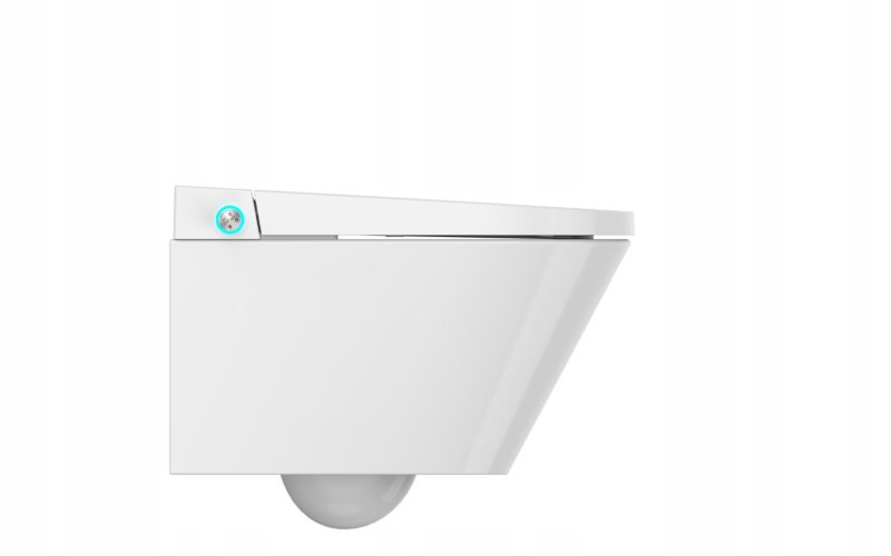 Intelligent Væghængt Toilet Hvid med Sæde 59,2 cm