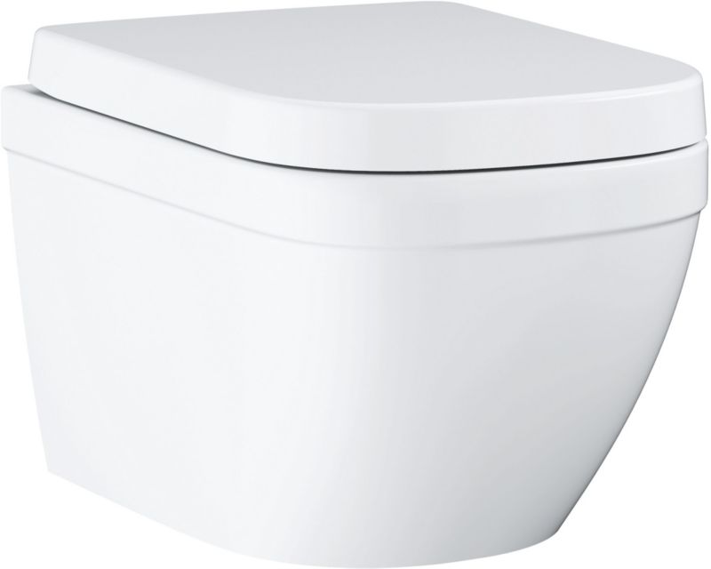 Væghængt Toilet Hvid med Spiral Skyl 3/5 L og Låg med Dæmpet Lukning 39 206 000