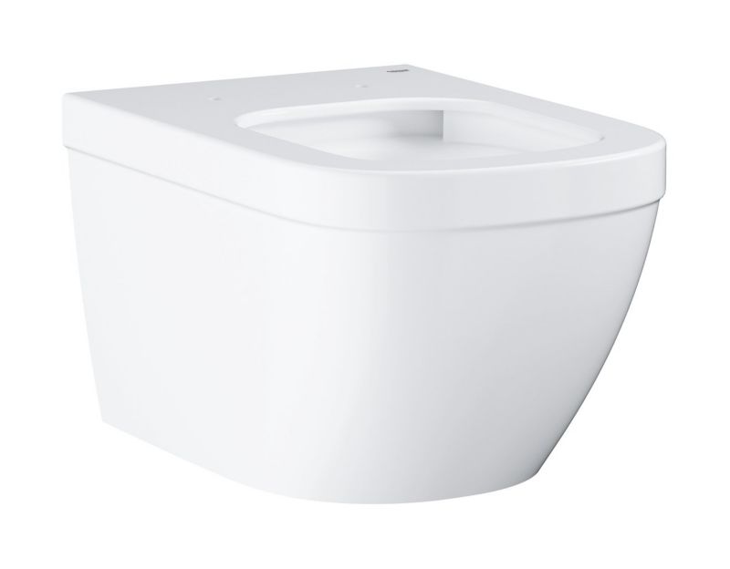 Væghængt Toilet Keramik Rektangulær Uden Kølle Hvid 374x540 mm