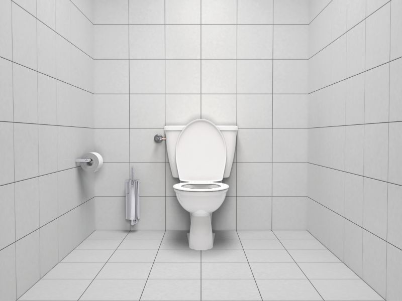 Væghængt Toilet Keramik Rektangulær Uden Kølle Hvid 374x540 mm
