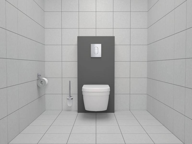 Væghængt Toilet Keramik Rektangulær Uden Kølle Hvid 374x540 mm