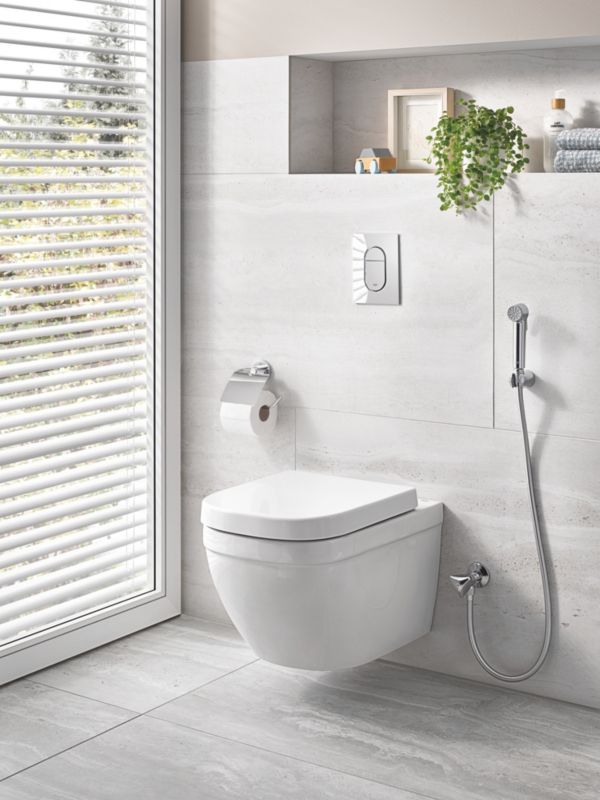 Væghængt Toilet Keramik Rektangulær Uden Kølle Hvid 374x540 mm