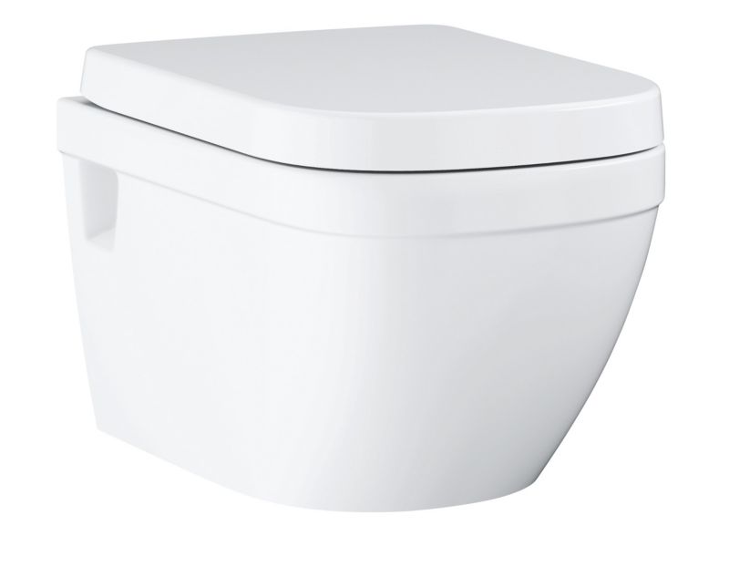 Væghængt Toilet Hvid Uden Kølle Kant 54 cm