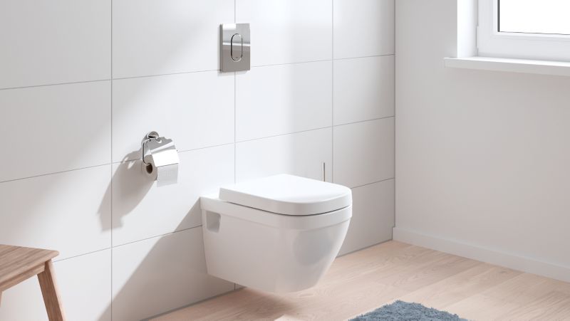 Væghængt Toilet Hvid Uden Kølle Kant 54 cm