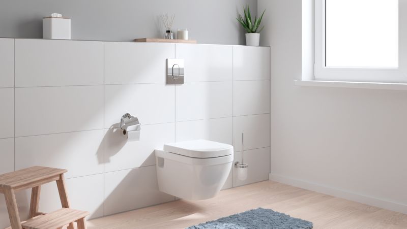 Væghængt Toilet Hvid Uden Kølle Kant 54 cm